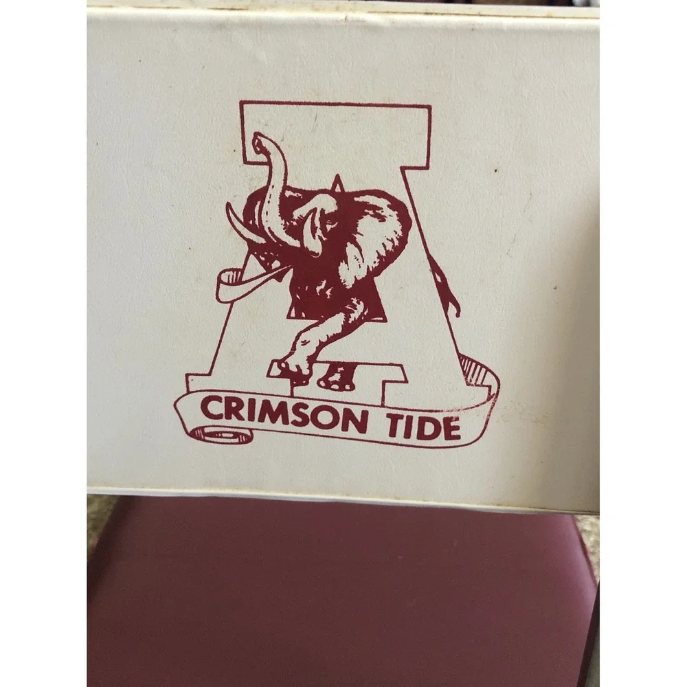 Vintage Alabama Crimson Tide Football Hardback Stadium Bleacher Cushion Seat